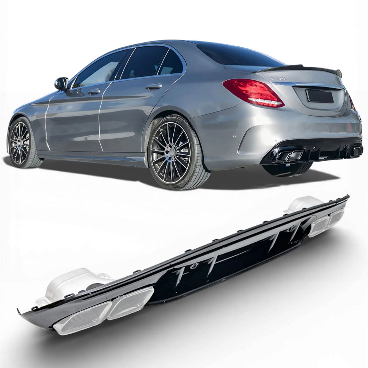 Mercedes-Benz C-Klasse Limousine, T-Modell, Coupé & Cabrio W205 S205 C205 A205 | Diffusor + Blenden