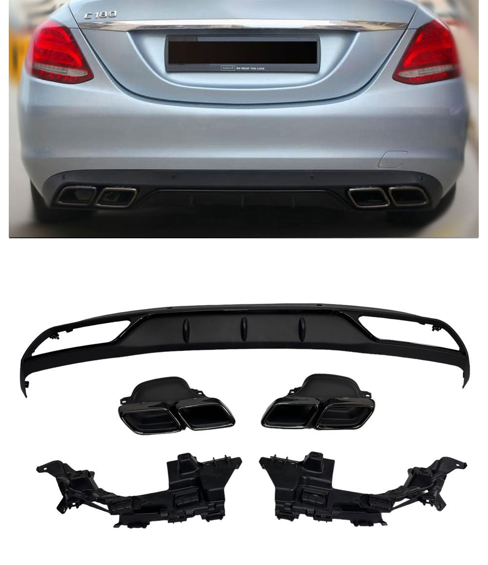 Mercedes-Benz C-Klasse Limousine, T-Modell, Coupé & Cabrio W205 S205 C205 A205 | Diffusor + Blenden