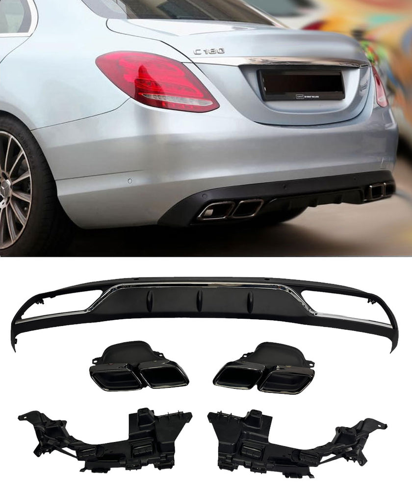 Mercedes-Benz C-Klasse Limousine, T-Modell, Coupé & Cabrio W205 S205 C205 A205 | Diffusor + Blenden
