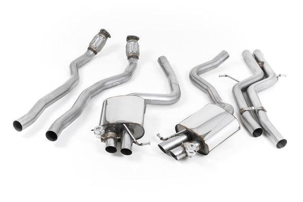Milltek | Audi RS5 B8 | Sportabgasanlage – Audi RS5 B8 Coupe - Non-Resonated (Louder) Cat-Back Exhaust System (U.S Spec)  - Uses OE Trims