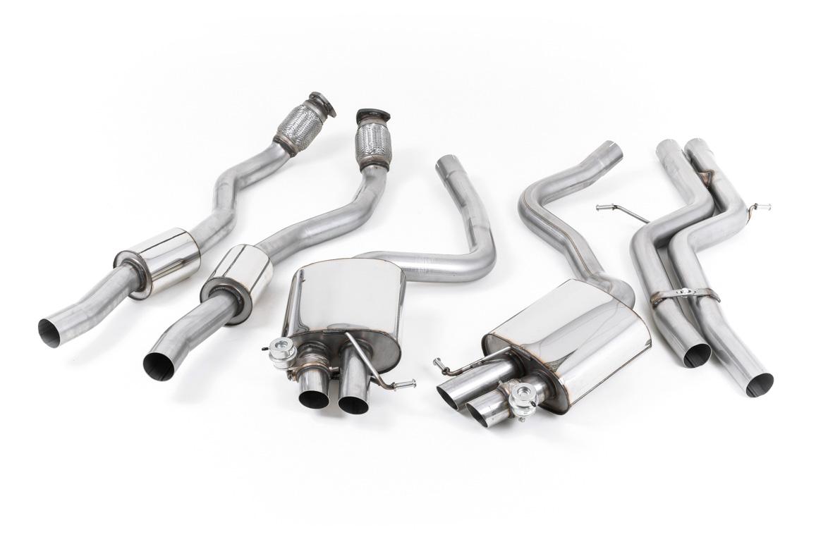 Milltek | Audi RS5 B8 | Sportabgasanlage – Audi RS5 B8 Coupe - Non-Resonated (Louder) Cat-Back Exhaust System - Uses OE Trims