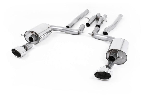 Milltek | Audi RS6 C6 | Sportabgasanlage – Audi RS6 C6 - Non-Resonated (Louder) Cat-Back Exhaust System with Polished Dual-Oval Trims