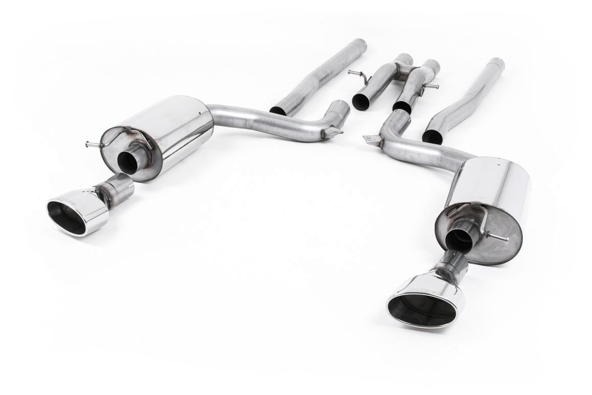 Milltek | Audi RS6 C6 | Sportabgasanlage – Audi RS6 C6 - Non-Resonated (Louder) Cat-Back Exhaust System with Polished Dual-Oval Trims