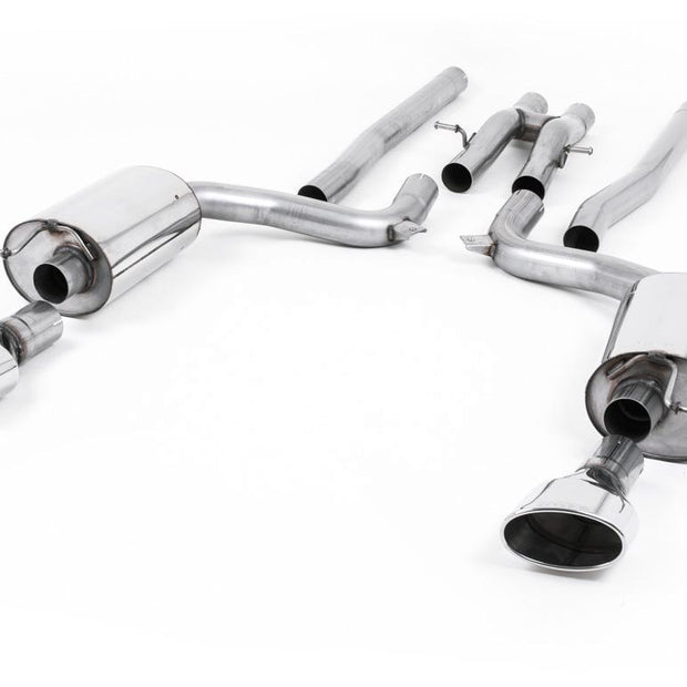 Milltek | Audi RS6 C6 | Sportabgasanlage – Audi RS6 C6 - Non-Resonated (Louder) Cat-Back Exhaust System with Polished Dual-Oval Trims
