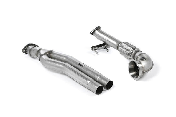 Milltek | Audi RS3 8V Vor-Facelift | Sportabgasanlage – Downpipe (Primary Catalyst Delete + Turbo Elbow) - Audi RS3 8V Pre Facelift
