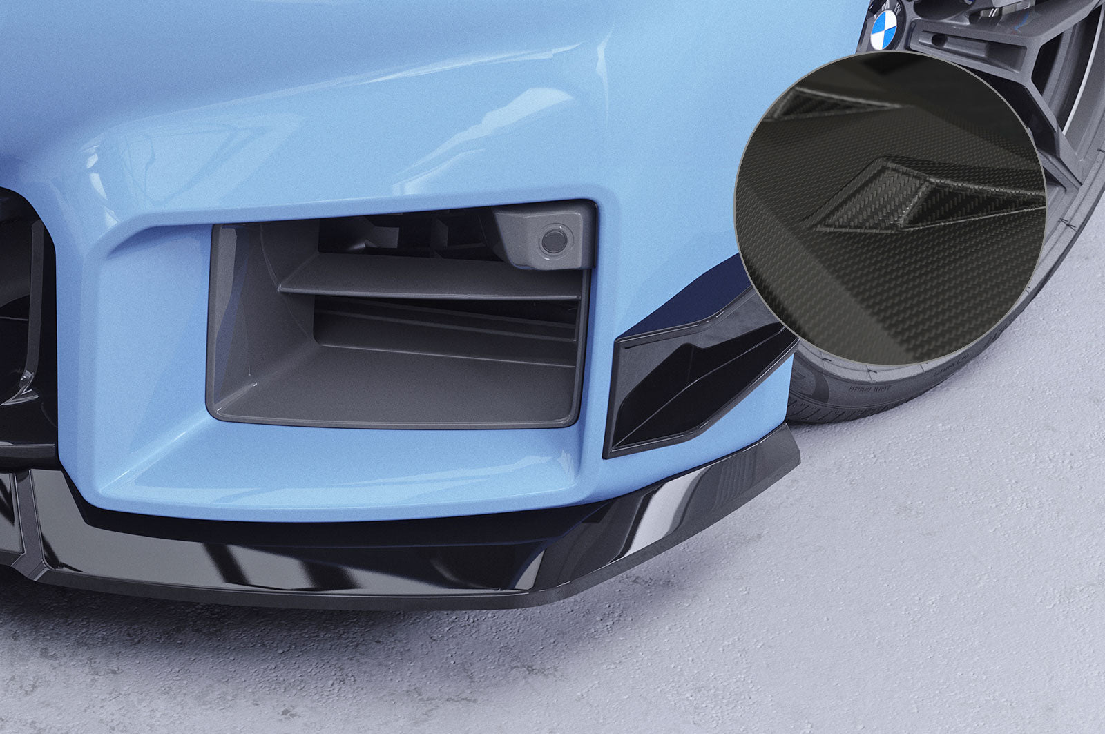 BMW M2 Coupe | G87 | Performance Flaps – Carbon Look (matt)