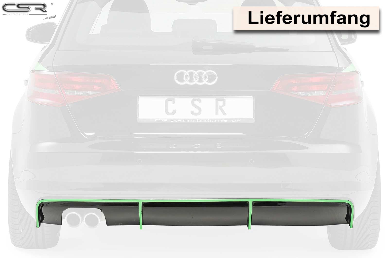 Audi A3 Sportback/3-Türer 8V | Heckansatz HA184