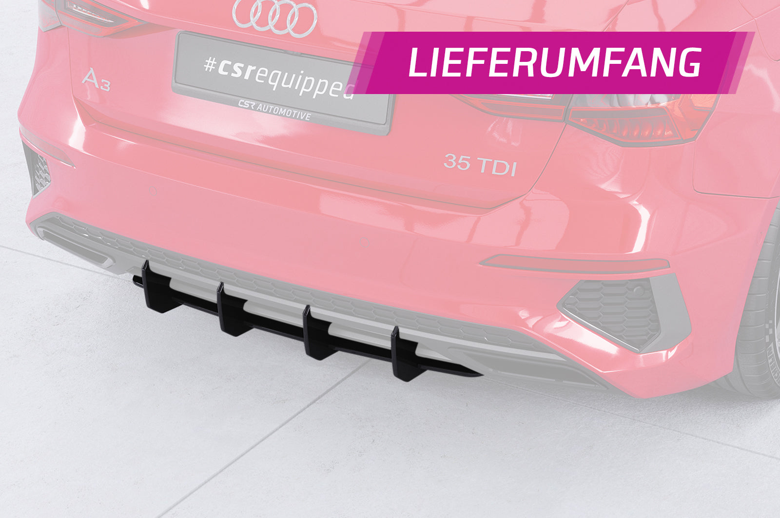Audi A3 Sportback | 8Y | Diffusor von CSR-Automotive