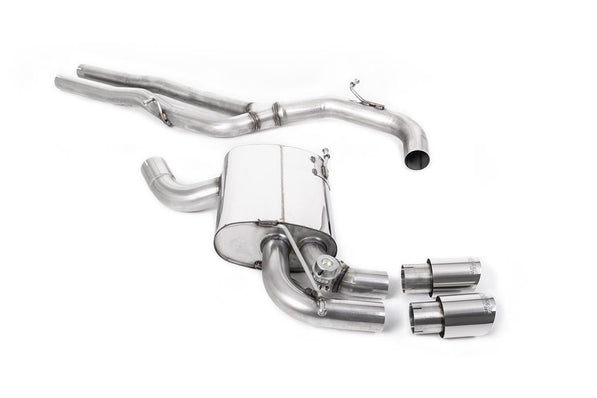 Milltek | Audi RS3 8P | Sportabgasanlage – Audi RS3 8P Sportback S Tronic - Non-Resonated (Louder) Cat-Back Exhaust System with Polished Trims