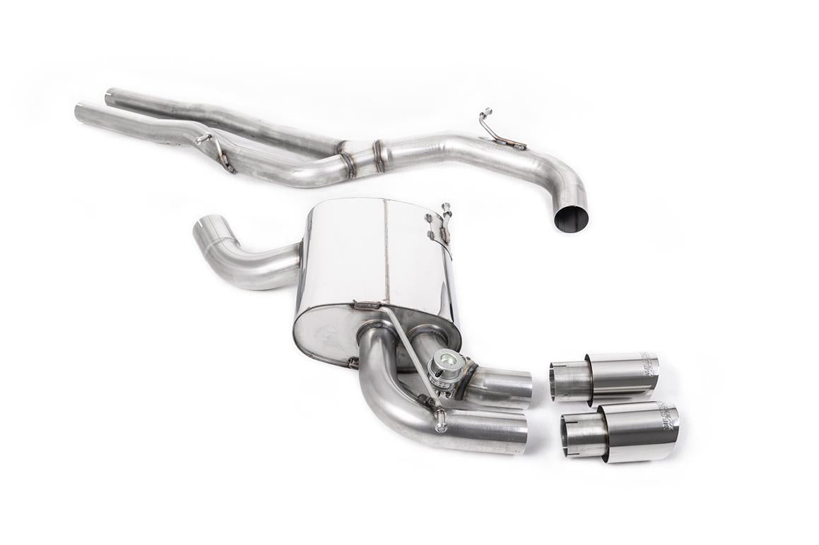 Milltek | Audi RS3 8P | Sportabgasanlage – Audi RS3 8P Sportback S Tronic - Non-Resonated (Louder) Cat-Back Exhaust System with Polished Trims