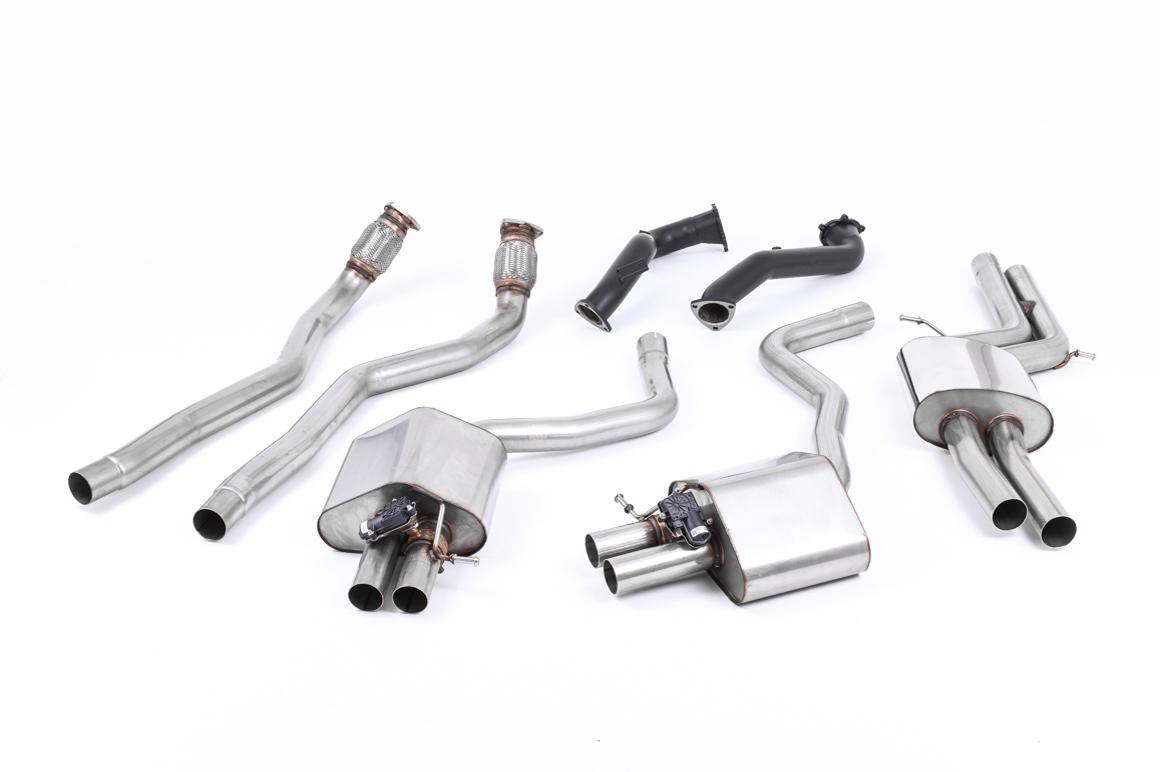 Milltek | Audi RS6 C7 | Sportabgasanlage – Audi RS6/RS7 C7 - Road+ Complete Exhaust System with Catalyst Bypass - Uses OE Trims
