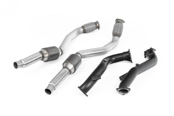 Milltek | Audi RS6 C7 | Sportabgasanlage – Large Bore Downpipes with Hi-Flow Sports Catalysts For OE Cat-Back (Audi C7 RS6/RS7/S6/S7)